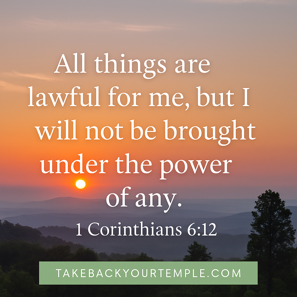 break the spirit of gluttony,1 Corinthians 6:12